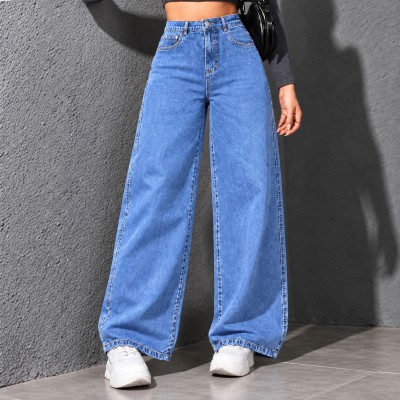 Premium 4 Pocket Denim Jean's - [ Mid-Blue ]