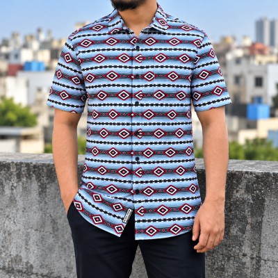 Men's Stylish Shirt - [ Multi Stripe ]