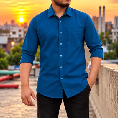 Men's Stylish Shirt - [ Teal ]