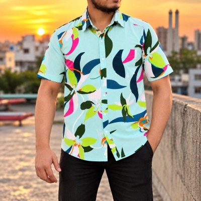 Men's Stylish Shirt - [ Vibrant Tropical ]