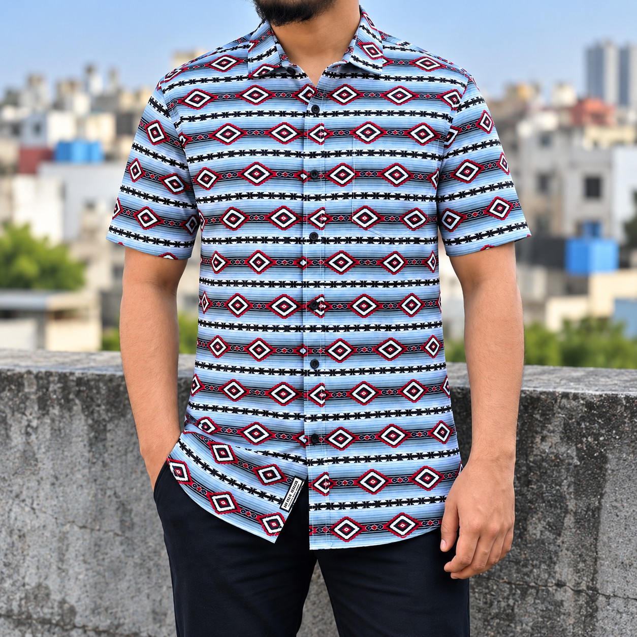 Men's Stylish Shirt - [ Multi Stripe ]